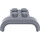 LEGO Dark Stone Gray Mudguard Plate 2 x 2 with Shallow Wheel Arch (28326)