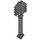 LEGO Dark Stone Gray Pixelated Shovel (18791)