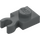 LEGO Dark Stone Gray Plate 1 x 1 with Vertical Clip (Thick Open &#039;O&#039; Clip) (44860 / 60897)