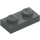 LEGO Dark Stone Gray Plate 1 x 2 (3023 / 28653)