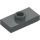 LEGO Dark Stone Gray Plate 1 x 2 with 1 Stud (with Groove and Bottom Stud Holder) (15573 / 78823)