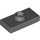 LEGO Dark Stone Gray Plate 1 x 2 with 1 Stud (with Groove and Bottom Stud Holder) (15573 / 78823)