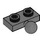 LEGO Dark Stone Gray Plate 1 x 2 with Middle Ball Joint (14417)