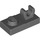 LEGO Dark Stone Gray Plate 1 x 2 with Top Clip without Gap (44861)