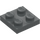 LEGO Dark Stone Gray Plate 2 x 2 (3022 / 94148)