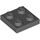 LEGO Dark Stone Gray Plate 2 x 2 (3022 / 94148)
