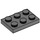 LEGO Dark Stone Gray Plate 2 x 3 (3021)