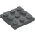 LEGO Dark Stone Gray Plate 3 x 3 (11212)