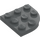 LEGO Dark Stone Gray Plate 3 x 3 Round Corner (30357)