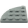 LEGO Dark Stone Gray Plate 4 x 4 Round Corner (30565)