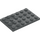 LEGO Dark Stone Gray Plate 4 x 6 (3032)