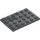 LEGO Dark Stone Gray Plate 4 x 6 (3032)