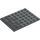 LEGO Dark Stone Gray Plate 6 x 8 (3036)