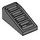 LEGO Dark Stone Gray Slope 1 x 2 x 0.7 (18°) with Grille (61409)