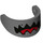 LEGO Dark Stone Gray Visor - Standard with Jaws and Tongue (2447 / 47705)