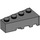 LEGO Dark Stone Gray Wedge Brick 2 x 4 Left (41768)