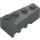 LEGO Dark Stone Gray Wedge Brick 2 x 4 Right (41767)