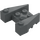 LEGO Dark Stone Gray Wedge Brick 3 x 4 with Stud Notches (50373)