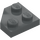 LEGO Dark Stone Gray Wedge Plate 2 x 2 Cut Corner (26601)