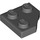 LEGO Dark Stone Gray Wedge Plate 2 x 2 Cut Corner (26601)