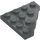 LEGO Dark Stone Gray Wedge Plate 4 x 4 Corner (30503)