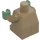 LEGO Dark Tan Baby Body with Sand Green Hands with Fur Collar (74642)