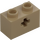 LEGO Dark Tan Brick 1 x 2 with Axle Hole (&#039;+&#039; Opening and Bottom Tube) (31493 / 32064)