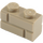 LEGO Dark Tan Brick 1 x 2 with Embossed Bricks (98283)