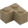 LEGO Dark Tan Brick 2 x 2 Corner (2357)