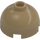 LEGO Dark Tan Brick 2 x 2 Round with Dome Top (Safety Stud, Axle Holder) (3262 / 30367)