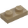 LEGO Dark Tan Plate 1 x 2 (3023 / 28653)