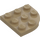 LEGO Dark Tan Plate 3 x 3 Round Corner (30357)