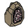 LEGO Dark Tan Rock with Transparent Dark Pink Crystal (49656)