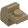 LEGO Dark Tan Slope 1 x 2 x 1.3 Curved with Plate (6091 / 32807)