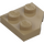 LEGO Dark Tan Wedge Plate 2 x 2 Cut Corner (26601)