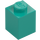 LEGO Dark Turquoise Brick 1 x 1 (3005 / 30071)