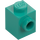 LEGO Dark Turquoise Brick 1 x 1 with Stud on One Side (87087)