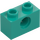 LEGO Dark Turquoise Brick 1 x 2 with Hole (3700)