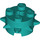 LEGO Dark Turquoise Brick 2 x 2 Round with Spikes (27266)