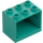 LEGO Dark Turquoise Cupboard 2 x 3 x 2 with Recessed Studs (92410)