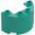 LEGO Dark Turquoise Cylinder 2 x 4 x 2 Half (24593 / 35402)