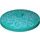 LEGO Dark Turquoise Dish 4 x 4 with Sand Blue Swirls Pattern (Solid Stud) (3960 / 36704)