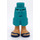 LEGO Dark Turquoise Hip with Shorts with Cargo Pockets with Blue Sandals (2268)