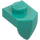 LEGO Dark Turquoise Plate 1 x 1 with Downwards Tooth (15070)