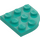 LEGO Dark Turquoise Plate 3 x 3 Round Corner (30357)