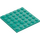 LEGO Dark Turquoise Plate 6 x 6 (3958)