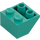 LEGO Dark Turquoise Slope 2 x 2 (45°) Inverted with Flat Spacer Underneath (3660)