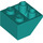 LEGO Dark Turquoise Slope 2 x 2 (45°) Inverted with Flat Spacer Underneath (3660)