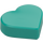 LEGO Dark Turquoise Tile 1 x 1 Heart (5529 / 39739)