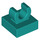 LEGO Dark Turquoise Tile 1 x 1 with Clip (Raised &quot;C&quot;) (15712 / 44842)